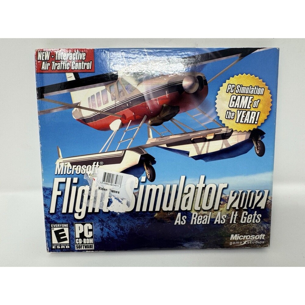 Microsoft Flight Simulator 2002 Jewel Case (PC, 2009) New Sealed